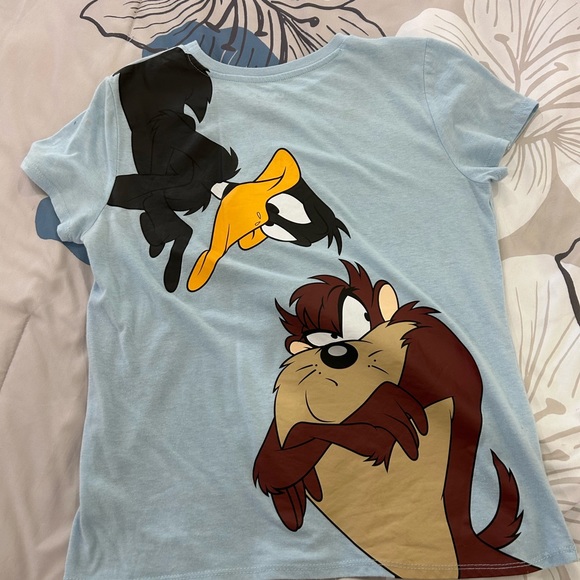 LOONEY TUNES • Lt Blue T-Shirt • Large/ 11-13 - Picture 5 of 8